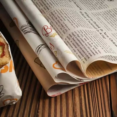 Reusable Custom Printed Food Wrapping Paper Varnish 80g For Baking